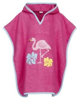 Badponcho Flamingo Junior Katoen Roze Maat L