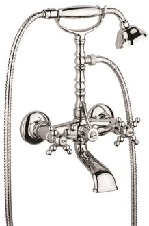 Badset Sanimex Giulini Opbouw Kruisgreep HoH 15cm Incl. Handdouche Chroom