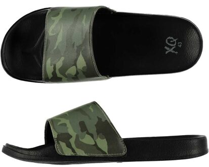 Badslippers/huisslippers met camouflage print voor heren 41