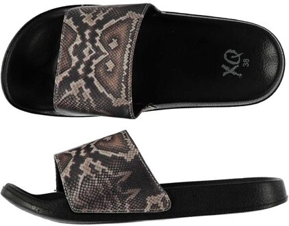 Badslippers/huisslippers met slangen print voor dames 37