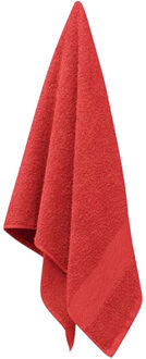 Badstof organic cotton handdoek - maat One size Rood