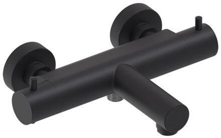 Badthermostaat MAY Opbouw Met Vaste Uitloop Mat Zwart PED