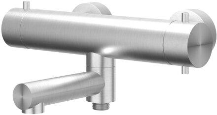 Badthermostaatkraan IVY Concord Opbouw Omstel Met Draaibare Baduitloop Met Omstel Geborsteld RVS316 IVY