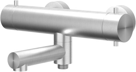 Badthermostaatkraan IVY Concord Opbouw Omstel Met Draaibare Baduitloop Met Omstel Geborsteld RVS316 IVY