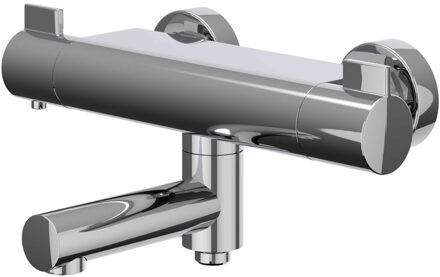 Badthermostaatkraan IVY Pact Opbouw Omstel Met Draaibare Baduitloop Met Omstel Cooltouch Chroom IVY