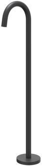 Baduitloop - vrijstaand - 1/2"- Mat zwart PED 6903002 Zwart mat