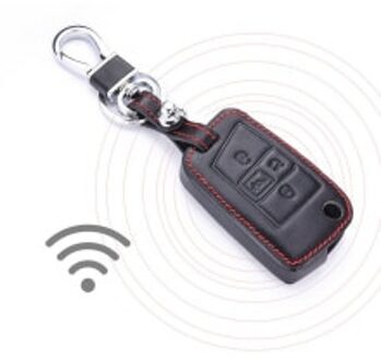 Bag Cover Zwart Key Car Case Fob Voor Golf Tiguan Atlas Met Sleutelhanger Accessoires