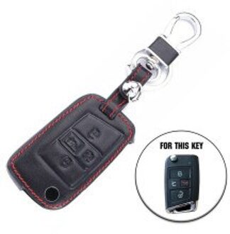 Bag Cover Zwart Sleutel Auto Voor Golf Tiguan Atlas Met Sleutelhanger Accessoires