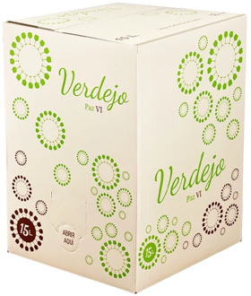 Bag in Box verdejo 15 liter wine white Verdejo dry fruity wine Box white Verdejo peace VI