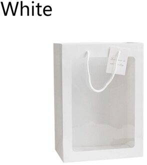 Bag Papier Verpakking Tassen Wedding Clear Doos Verpakking Dozen Gunsten Snoep Zakken Voor Gasten Verpakking Party Pakket tas 1