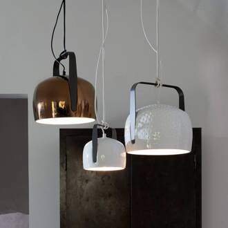 Bag - witte hanglamp Ø 32 cm gestructureerd wit, antraciet