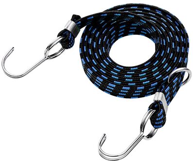Bagage Vastgebonden Touw Stapelen Banding Elastische Cord Strap Voor Motorfiets Fiets Cargo Rekken Strap Tie Vaste Band Haak Zwart blauw