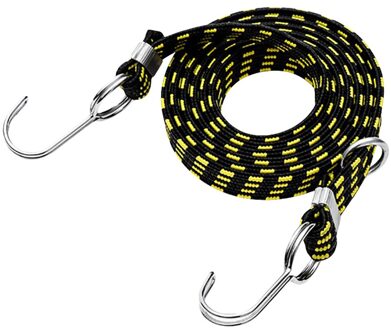 Bagage Vastgebonden Touw Stapelen Banding Elastische Cord Strap Voor Motorfiets Fiets Cargo Rekken Strap Tie Vaste Band Haak Zwart geel