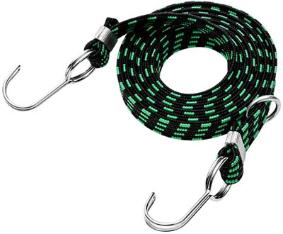 Bagage Vastgebonden Touw Stapelen Banding Elastische Cord Strap Voor Motorfiets Fiets Fiets Accessoires E711 groen