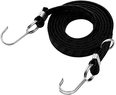 Bagage Vastgebonden Touw Stapelen Banding Elastische Cord Strap Voor Motorfiets Fiets Fiets Accessoires E711 zwart