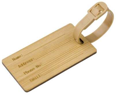 Bagagelabel Bamboe