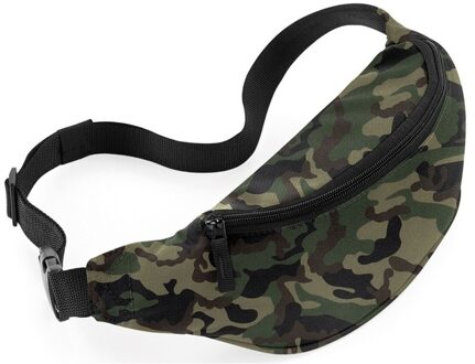 Bagbase Heuptas camouflage/leger print met verstelbare band - Heuptassen Multikleur