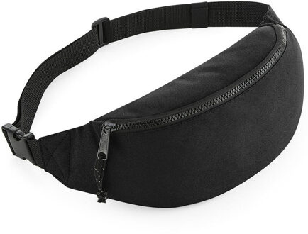 Bagbase Heuptas/fanny pack zwart met verstelbare band - Heuptassen