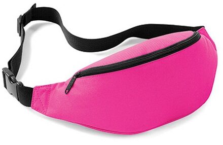 Bagbase Heuptasje/buideltasje - 1x - fuchsia roze - 38 cm - festivaltasjes - Reis/vakantie/wandel tasje