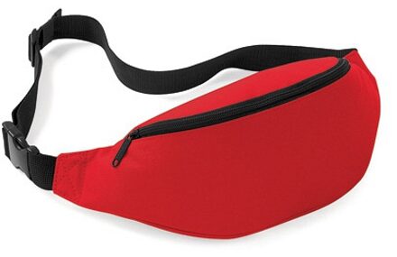 Bagbase Heuptasje/buideltasje - 1x - rood - 38 cm - festivaltasjes - Reis/vakantie/wandel tasje