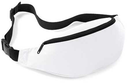 Bagbase Heuptasje/buideltasje - 1x - wit - 38 cm - festivaltasjes - Reis/vakantie/wandel tasje