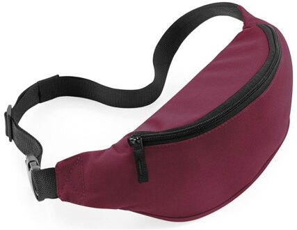 Bagbase Heuptasje/buideltasje - bordeaux rood - 38 x 14 cm - Festivaltasjes en outdoor