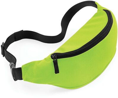 Bagbase Heuptasje/buideltasje - lime groen - 38 cm - festivaltasjes - Reis/vakantie/wandel tasje