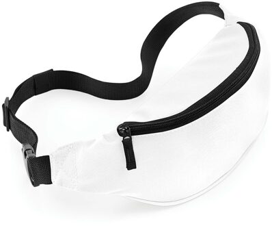 Bagbase Heuptasje/buideltasje - wit - 38 cm - festivaltasjes - Reis/vakantie/wandel tasje