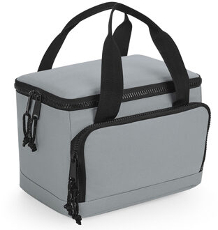 Bagbase Kleine koeltas/lunch tas model Compact - 24 x 17 x 17 cm - 2 vakken - grijs/zwart