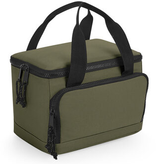 Bagbase Kleine koeltas/lunch tas model Compact - 24 x 17 x 17 cm - 2 vakken - military groen