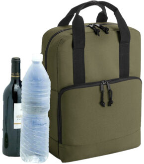 Bagbase Koeltas rugtas/rugzak - groen - 14 x 30 x 40 cm - 16 liter - Koeltassen - Koelrugzak