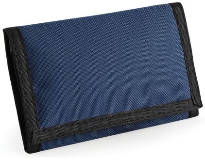 Bagbase Portemonnee - blauw - 13 x 18 cm - portefeuille met klitteband Navy
