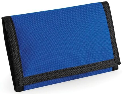 Bagbase Portemonnee/portefeuille - kobalt blauw - 13 x 8 cm - met klitteband - Portemonnee