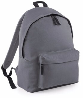 Bagbase Rugtas - antraciet - 18L - 42 x 31 cm - schooltas met voorvak - rugzak