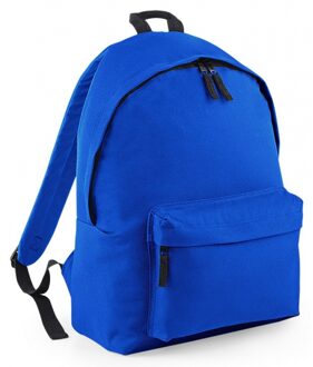 Bagbase Rugtas - kobalt blauw - 18L - 42 x 31 cm - schooltas met voorvak - rugzak
