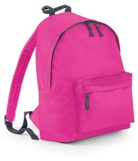 Bagbase rugzak/rugtas voor kinderen - fuchsia roze - 14 Liter - boekentas/gymtas - 38 x 28 x 19 cm - Rugzak - kind