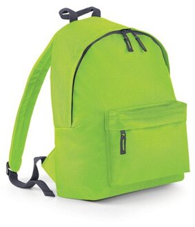 Bagbase rugzak/rugtas voor kinderen - lime groen - 14 Liter - boekentas/gymtas - 38 x 28 x 19 cm - Rugzak - kind