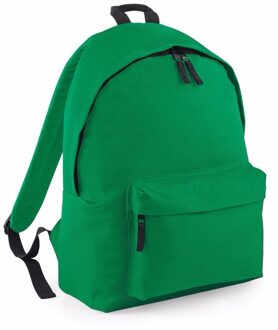 Bagbase School/sport rugtas met voorvak - groen - Rugzak vrije tijd - Schooltas - Gymtas - 18 Liter - Rugzak