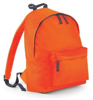 Bagbase School/sport rugtas met voorvak - oranje - Rugzak vrije tijd - Schooltas - Gymtas - 18 Liter - Rugzak - kind