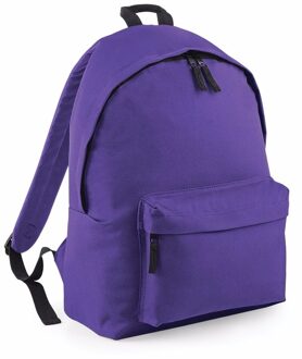 Bagbase School/sport rugtas met voorvak - paars - Rugzak vrije tijd - Schooltas - Gymtas - 18 Liter - Rugzak