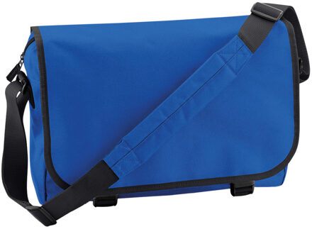 Bagbase Schoudertas/Messenger bag - blauw - heren/dames - 41 x 31 x 12 cm Kobalt blauw