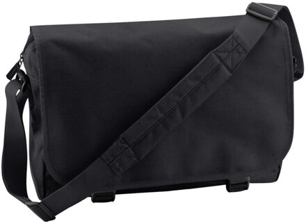 Bagbase Schoudertas - zwart - 41x31x12 cm - 15L - aktetas - volwassenen - polyester - schooltas
