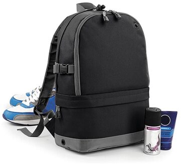 Bagbase Sport en vrije tijd rugzak - zwart/grijs - 18 liter - 44 x 31 x 16 cm