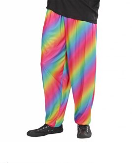 Baggy broek 80's regenboog Multikleur - Print