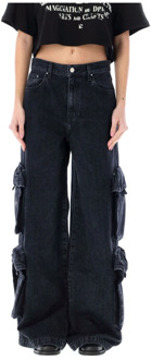Baggy Cargo Jeans voor modebewuste vrouwen Amiri , Black , Dames - W27