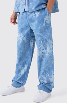 Baggy Jeans Met Elastische Taille, Light Blue - 30R