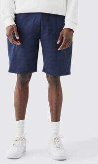 Baggy Jersey Shorts, Navy - XS