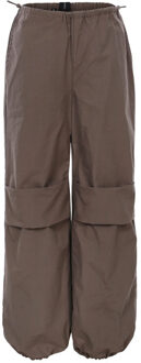Baggy parachute broek voor meisjes in de kleur Bruin - 134