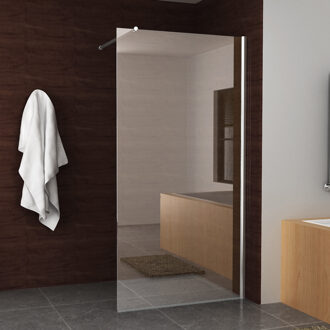 Bagno douchewand 120*200 cm, incl. wandbeugel Glasdikte 8mm NANO