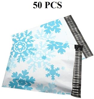 Bags 26 Cm × 33 Cm Enveloppen 10.24 Inch × 12.99 Inch Tassen Self Sealing Mailing Enveloppen kleurrijke Poly Mailer sneeuwvlok 50 stk